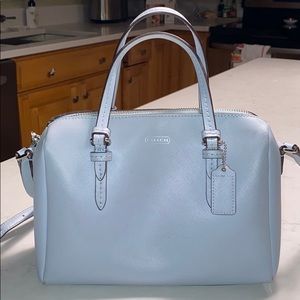 Light blue Coach purse